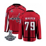 Youth Washington Capitals #79 Nathan Walker Fanatics Branded Red Home Breakaway 2018 Stanley Cup Final Champions NHL Jersey