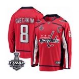 Youth Washington Capitals #8 Alex Ovechkin Fanatics Branded Red Home Breakaway 2018 Stanley Cup Final NHL Jersey