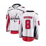 Youth Washington Capitals #8 Alex Ovechkin Fanatics Branded White Away Breakaway NHL Jersey