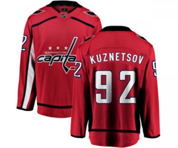 Youth Washington Capitals #92 Evgeny Kuznetsov Fanatics Branded Red Home Breakaway NHL Jersey