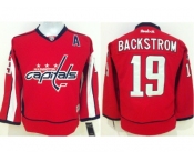 youth nhl jerseys washington capitals #19 nicklas backstrom stitched red