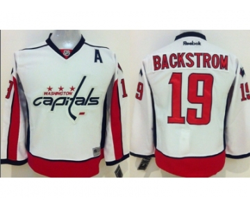 youth nhl jerseys washington capitals #19 nicklas backstrom stitched white