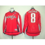 youth nhl jerseys washington capitals #8 alex ovechkin red(C)