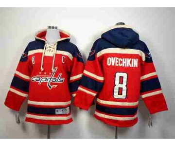 youth nhl jerseys washington capitals #8 ovechkin blue-red[pullover hooded sweatshirt]