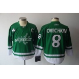 youth nhl jerseys washington capitals #8 ovechkin green(2011 new)