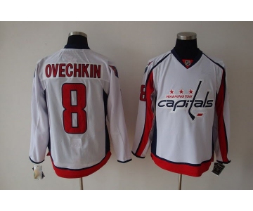 youth nhl washington capital #8 ovechkin white