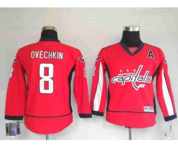 youth nhl washington capitals #8 alex ovechkin red