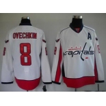 youth nhl washington capitals #8 alex ovechkin white