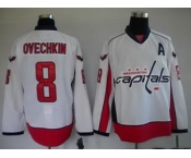 youth nhl washington capitals #8 alex ovechkin white