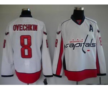 youth nhl washington capitals #8 alex ovechkin white