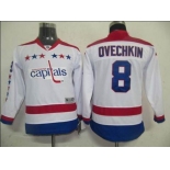 youth nhl washington capitals #8 alex ovechkin white[winter classic]