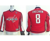 youth nhl washington capitals #8 ovechkin red[patch C]