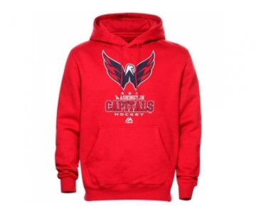 Washington Capitals Majestic Red Critical Victory VIII Fleece Hoodie