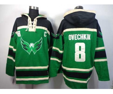 nhl jerseys washington capitals #8 alex ovechkin green[pullover hooded sweatshirt patch c]