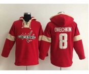 nhl jerseys washington capitals #8 ovechkin red-cream[pullover hooded sweatshirt]