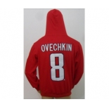 nhl jerseys washington capitals #8 ovechkin red[pullover hooded sweatshirt][ccm]