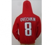 nhl jerseys washington capitals #8 ovechkin red[pullover hooded sweatshirt][ccm]