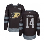 Anaheim Ducks #14 Adam Henrique Authentic Black 1917-2017 100th Anniversary Hockey Jersey