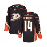 Anaheim Ducks #14 Adam Henrique Authentic Black Home Hockey Jersey