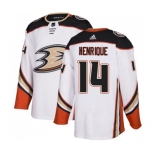 Anaheim Ducks #14 Adam Henrique Authentic White Away Hockey Jersey