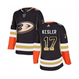 Anaheim Ducks #17 Ryan Kesler Authentic Black Drift Fashion Hockey Jersey