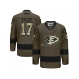 Anaheim Ducks #17 Ryan Kesler Green Salute to Service Stitched NHL Jersey