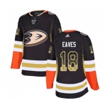 Anaheim Ducks #18 Patrick Eaves Authentic Black Drift Fashion Hockey Jersey