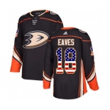 Anaheim Ducks #18 Patrick Eaves Authentic Black USA Flag Fashion Hockey Jersey