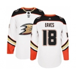 Anaheim Ducks #18 Patrick Eaves Authentic White Away Hockey Jersey