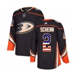 Anaheim Ducks #2 Luke Schenn Authentic Black USA Flag Fashion Hockey Jersey