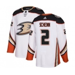 Anaheim Ducks #2 Luke Schenn Authentic White Away Hockey Jersey