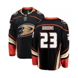 Anaheim Ducks #23 Brian Gibbons Authentic Black Home Fanatics Branded Breakaway Hockey Jersey