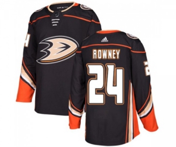 Anaheim Ducks #24 Carter Rowney Authentic Black Home Hockey Jersey