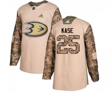 Anaheim Ducks #25 Ondrej Kase Authentic Camo Veterans Day Practice Hockey Jersey