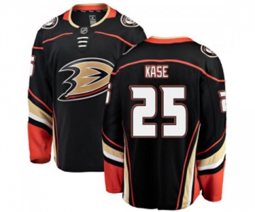 Anaheim Ducks #25 Ondrej Kase Fanatics Branded Black Home Breakaway Hockey Jersey