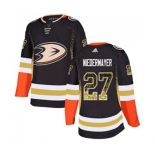 Anaheim Ducks #27 Scott Niedermayer Authentic Black Drift Fashion Hockey Jersey