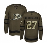 Anaheim Ducks #27 Scott Niedermayer Authentic Green Salute to Service Hockey Jersey