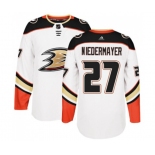 Anaheim Ducks #27 Scott Niedermayer Authentic White Away Hockey Jersey