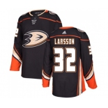 Anaheim Ducks #32 Jacob Larsson Authentic Black Home Hockey Jersey