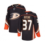 Anaheim Ducks #37 Nick Ritchie Authentic Black Home Hockey Jersey