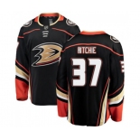 Anaheim Ducks #37 Nick Ritchie Fanatics Branded Black Home Breakaway Hockey Jersey