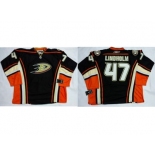 Anaheim Ducks #47 Hampus Lindholm Black Home Stitched NHL Jersey