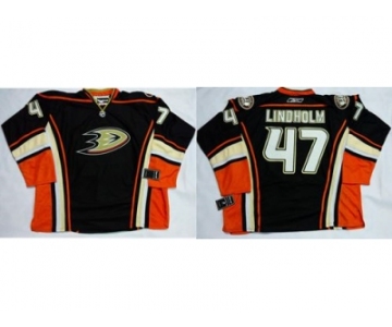 Anaheim Ducks #47 Hampus Lindholm Black Home Stitched NHL Jersey