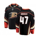 Anaheim Ducks #47 Hampus Lindholm Fanatics Branded Black Home Breakaway Hockey Jersey