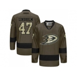 Anaheim Ducks #47 Hampus Lindholm Green Salute to Service Stitched NHL Jersey