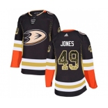 Anaheim Ducks #49 Max Jones Authentic Black Drift Fashion Hockey Jersey