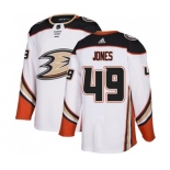 Anaheim Ducks #49 Max Jones Authentic White Away Hockey Jersey