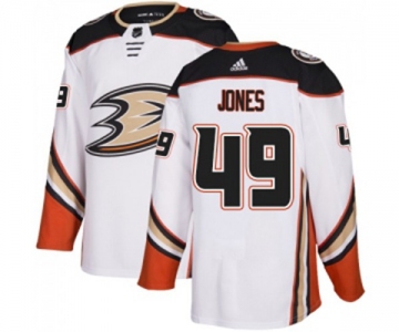 Anaheim Ducks #49 Max Jones Authentic White Away Hockey Jersey