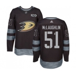 Anaheim Ducks #51 Blake McLaughlin Authentic Black 1917-2017 100th Anniversary Hockey Jersey