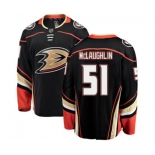 Anaheim Ducks #51 Blake McLaughlin Authentic Black Home Fanatics Branded Breakaway Hockey Jersey